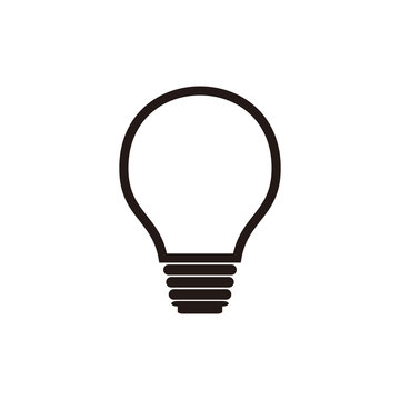 Light Bulb icon vector  isolated on white background