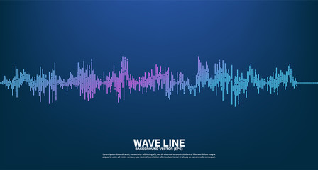Sound wave Music Equalizer background. music voice audio visual signal
