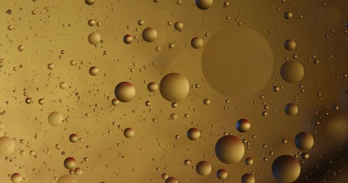 Abstract colorful background, Golden yellow bubble, Yellow water bubbles wallpaper, Bubbles macro shot, Closeup bubbles in water, Oil drops on a water surface abstract background.