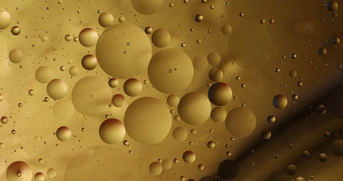 Abstract colorful background, Golden yellow bubble, Yellow water bubbles wallpaper, Bubbles macro shot, Closeup bubbles in water, Oil drops on a water surface abstract background.