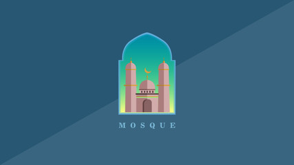 vector illustration of a Mosque