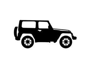 Vintage Cool Jeep Vector Shape