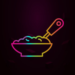 Baby food nolan icon Simple thin line, outline vector of Maternity icons for ui and ux, website or mobile application