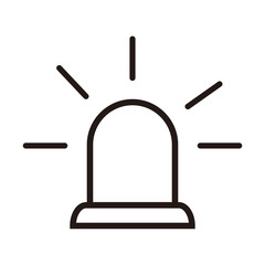 Siren icon vector illustration symbol