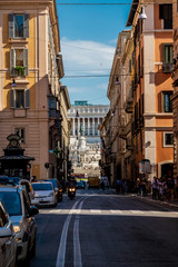 Fototapeta premium street in the old city Rome - Italy