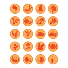 set of thanksgiving icons