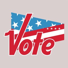 usa vote label