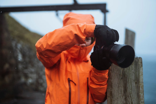 Photographer at the Faroe Islands, part of the Kingdom of Denmark