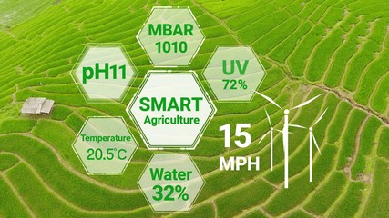 Smart digital agriculture technology by futuristic sensor data collection management by artificial...