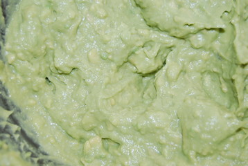 Mashed Avocado Fruit Close Up