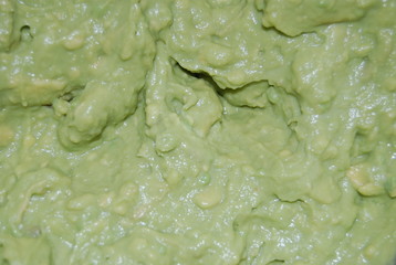 Mashed Avocado Fruit Close Up