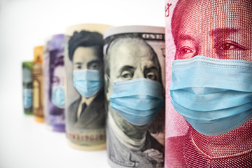 International currency money include US American Dollar, Euro Currency, British UK Pound,...