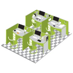 Obraz premium Office cubicles