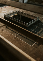 Empty indoor parking lots during the Coronavirus pandemic in UK