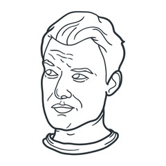 annoyed man expression