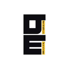 DE Logo Design In Adobe Illustrator CC
