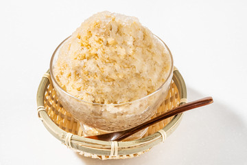 アジア風　抹茶かき氷　Green tea shaved ice