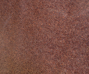 old coarse rust on metal close-up
