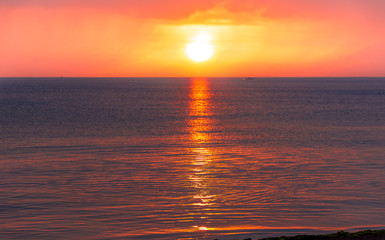 Obraz premium Sunset In Batangas Province of The Philippines