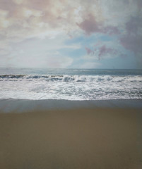 Beautiful picture of ocean waves at the Beach