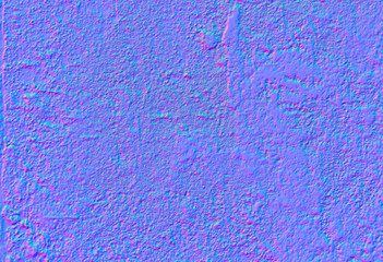 Normal Map for 3D programs Cement wall background	