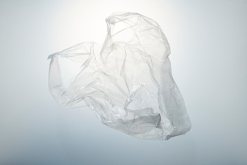 Fototapeta premium Single-use plastic bag pollution