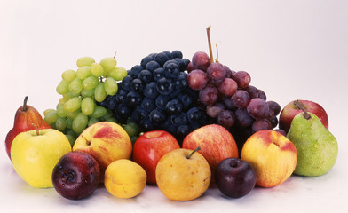 Naklejka na ściany i meble Frutas de todo tipo conjunto de frutas