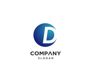 Creative Letter D Logo Design Vector Template