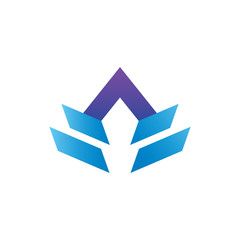 origami bird logo
