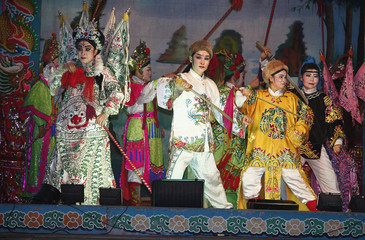 Opera performers on stage