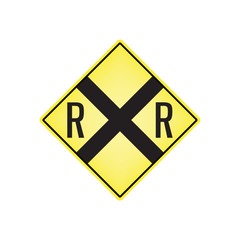 railway crossing signboard