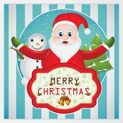 merry christmas greeting card