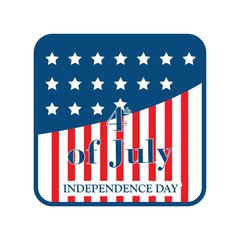 usa independence day label