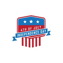 USA independence day banner illustration.