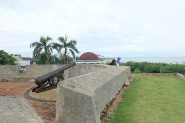 Bengkulu, Indonesia - Nov 5 2016 : Fort Marlborough in Bengkulu City