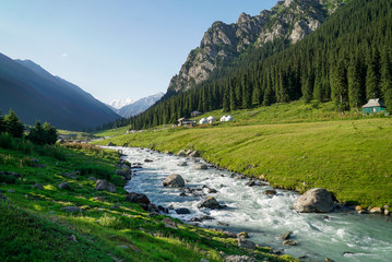 Altyn Arashan, Kyrgyzstan: Beautiful alpine meadows and tourist destination