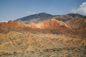 The beautiful canyon is located at the south of Issyk Kul Lake, Kyrgyzstan