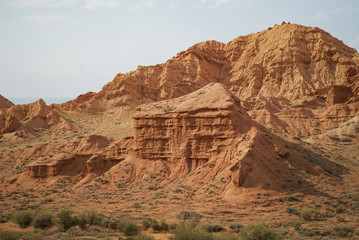 The beautiful canyon is located at the south of Issyk Kul Lake, Kyrgyzstan