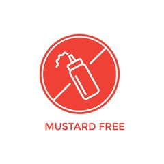 mustard free label
