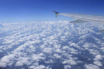 view from airplane window