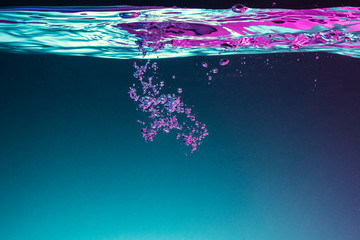 Water background with bubbles