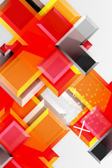 Metal arrow shape background. Abstract geometric background with 3d effect composition For Wallpaper, Banner, Background, Card, Book Illustration, landing page