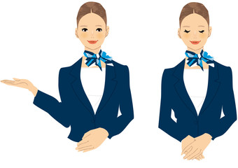 紹介　女性　イラスト　セット