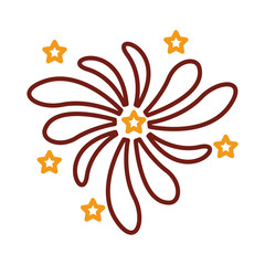 celebration fireworks splash line style icon