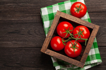 Ripe garden tomatoes