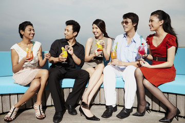 Group of people with drinks