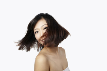 Fototapeta premium Woman turning her head