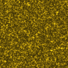 Starry background. Stars densely scattered on yellow background. Amazing glowing space cover. Artistic vector illustration.