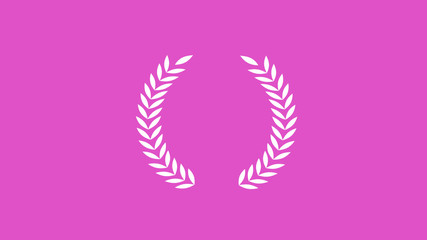 New pink light background on white wheat icon,Wheat icon