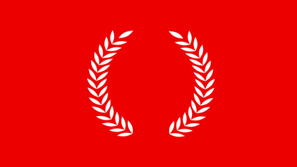 Red background on white wheat icon,New wheat icon